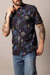 Men’s Kimes Ranch Dunn Button Down Short Sleeve Shirt – Black