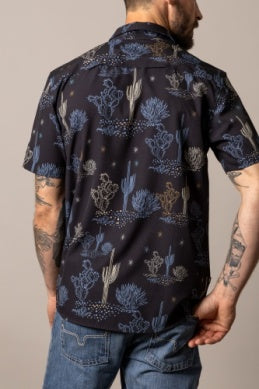 Men’s Kimes Ranch Dunn Button Down Short Sleeve Shirt – Black