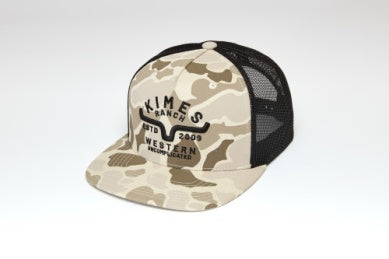 Kimes Ranch Grandview Flat Bill Hat - Natural