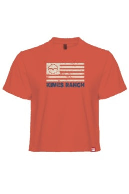 Kimes Ranch Ladies 76 Tee - Spice Red