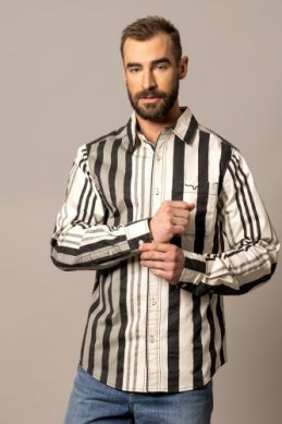 Men’s Kimes Ranch “1992” Button-Down Long Sleeve Shirt – Black