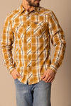 Men’s Kimes Ranch Frank Button-Down Long Sleeve Shirt – WW Brown