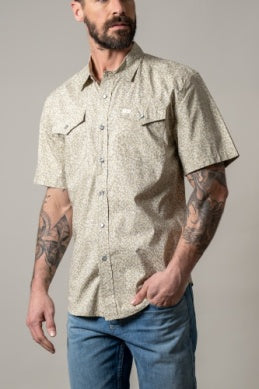 Men’s Kimes Ranch Bascom Pearl Snap Short Sleeve Shirt – Sage