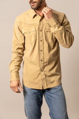 Men’s Kimes Ranch El Toro Button-Down Long Sleeve Shirt – Sand