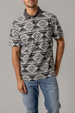 Kimes Ranch Men's "Talum" Short Sleeve Dress Shirt - Gray - TalumGray