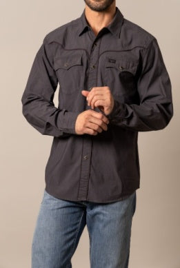 Men’s Kimes Ranch El Toro Button-Down Long Sleeve Shirt – Black