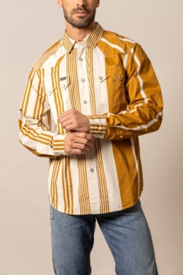 Men’s Kimes Ranch Bandit Button-Down Long Sleeve Shirt – WW Brown