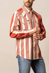 Men’s Kimes Ranch Bandit Button-Down Long Sleeve Shirt – Brick Red