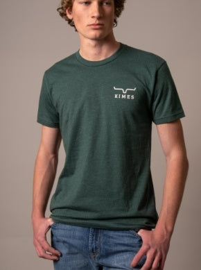 Kimes Ranch Men's Heavy Text Short Sleeve T-Shirt - Heather Forest Green