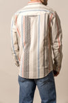 Men’s Kimes Ranch Double Tap Stripe Button-Down Long Sleeve Shirt – Black