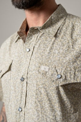 Men’s Kimes Ranch Bascom Pearl Snap Short Sleeve Shirt – Sage