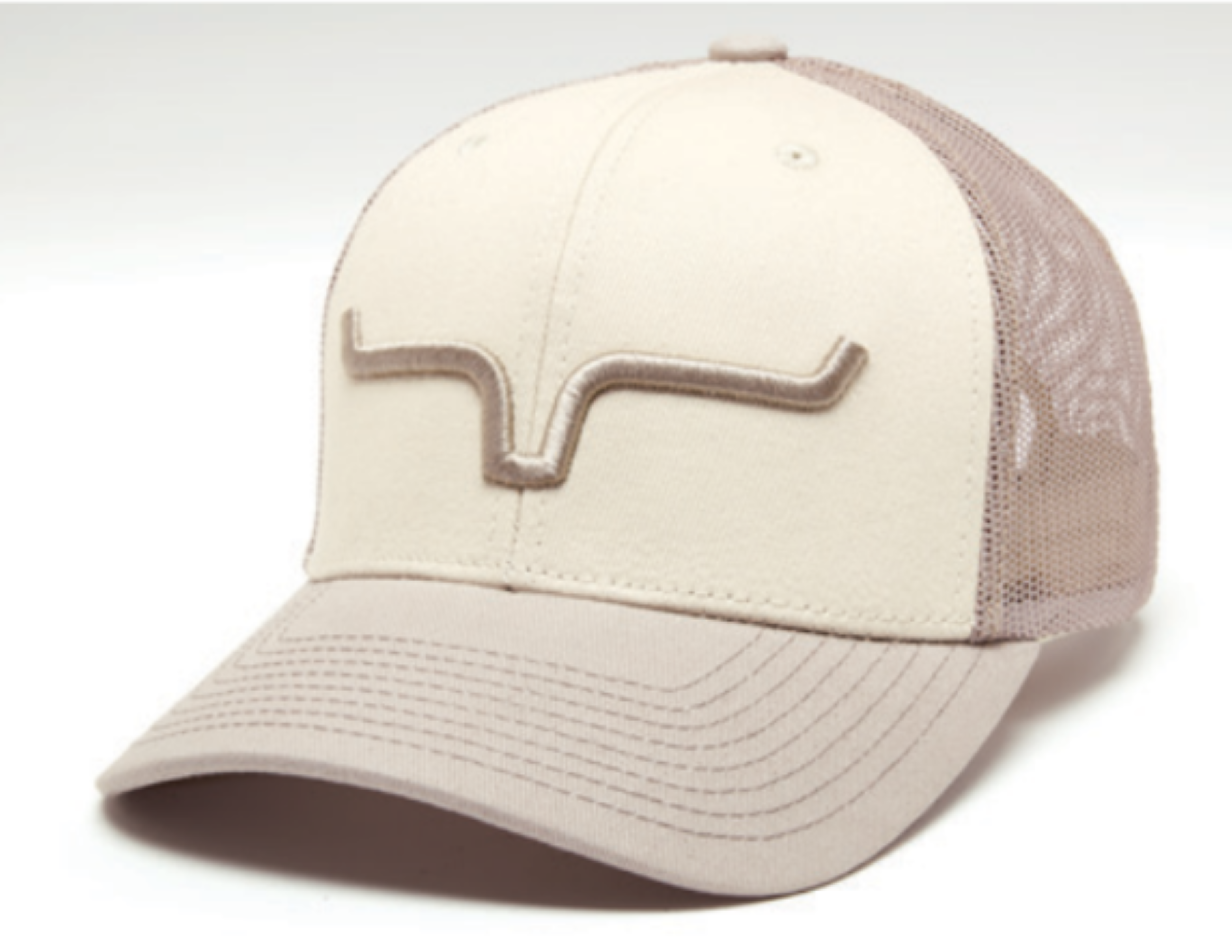 Kimes Ranch Weekly Trucker Natural Sand Ball Cap
