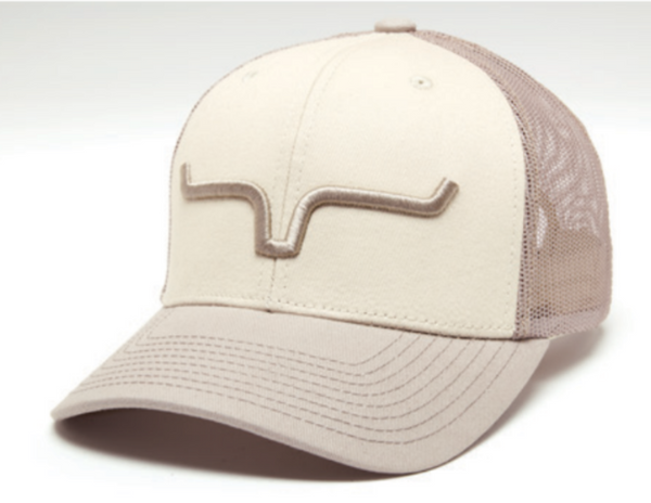 Kimes Ranch Weekly Trucker Natural Sand Ball Cap