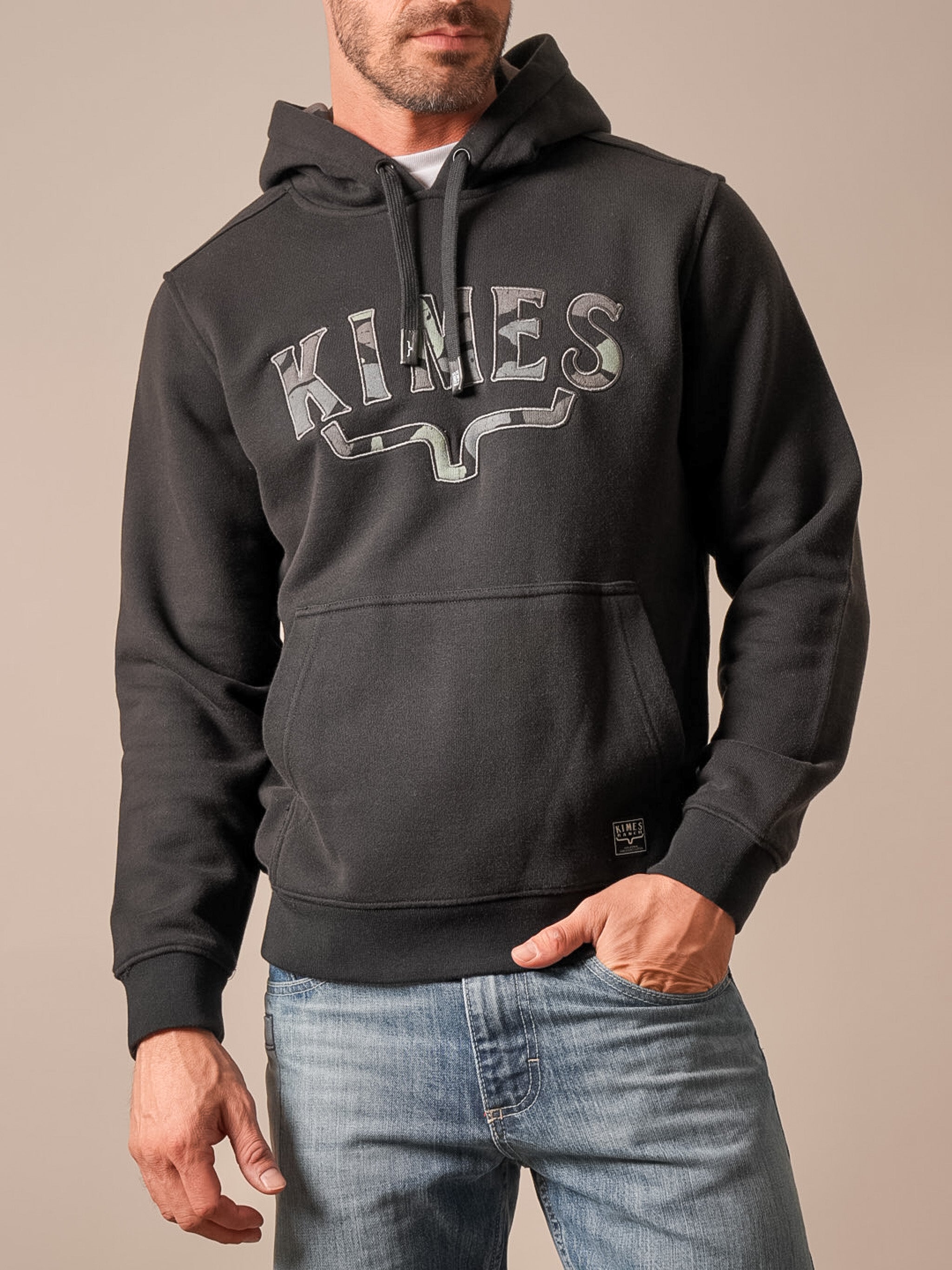 Kimes Ranch Men's Riddle Black Hoodie