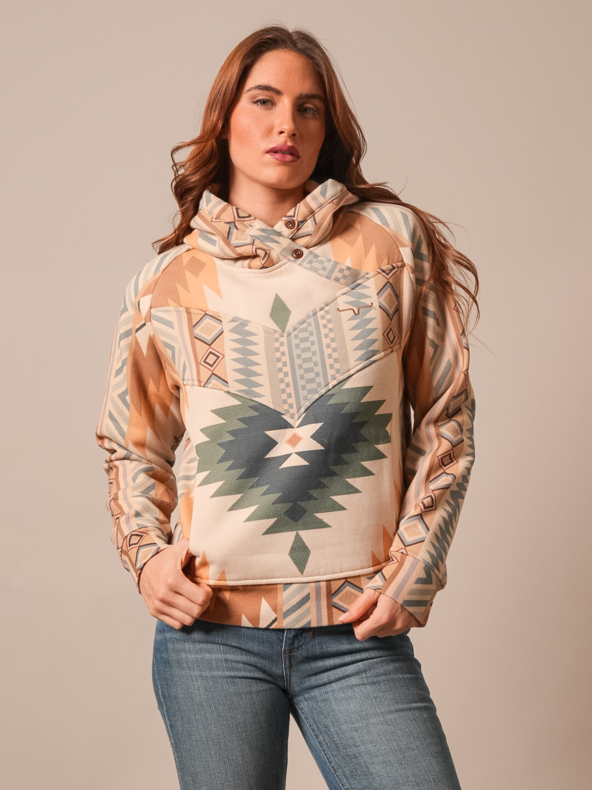 Kimes Ranch Ladies Ella Hoodie Sand