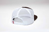 Kimes Ranch Wood Block Brown Logo Foam Flat Bill Hat