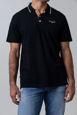 Kimes Ranch Men's El Cap Pique Polo - Black