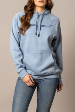 Ladies Kimes Ranch Outlier Hoodie - Carbon Blue