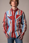 Men’s Kimes Ranch Clancy Button Down Long Sleeve Shirt – Brick Red