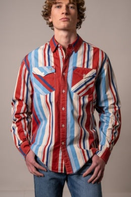 Men’s Kimes Ranch Clancy Button Down Long Sleeve Shirt – Brick Red