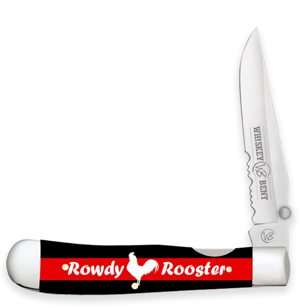 Whiskey Bent Rowdy Rooster Trapper Lock Knife - WB16-33