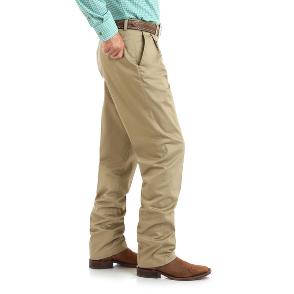 Men's Wrangler Western Casuals - Pleated Front - Khaki - 00097KH