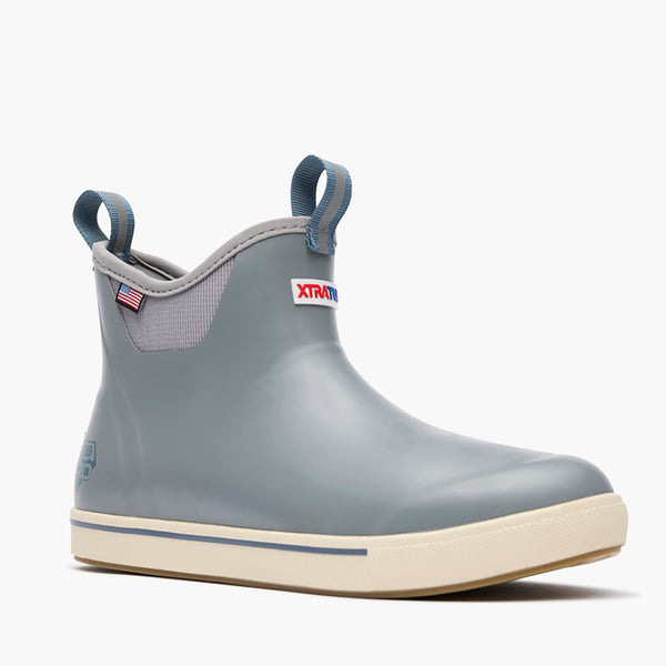 XtraTuf Mens Ankle Deck Pro Grey Boot-XMATD100