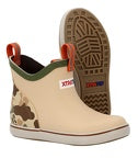 XtraTuf Kids Beige and Duck Camo Ankle Deck Boot - XKABDC90