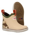 XtraTuf Kids Beige and Duck Camo Ankle Deck Boot - XKABDC90