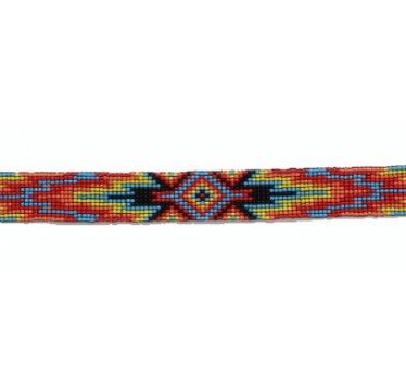 Twister Beaded Aztec Hatband 0273597