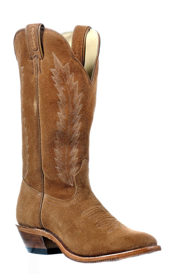 Boulet Ladies Whiskey Suede Cowboy Boots 0384