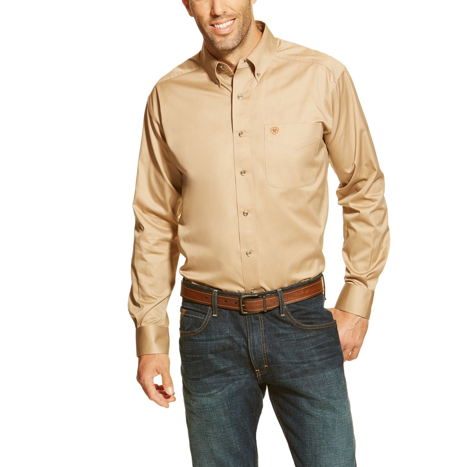 Ariat Solid Twill Shirt Tan 10000505
