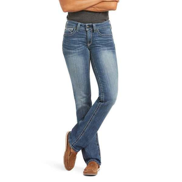 Ariat Ladies R.E.A.L. Straight Leg Jean Rainstorm 10017217