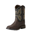 Ariat® Children's Workhog Wide Square Toe Brown & Black Boots 10021452
