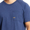 Ariat Men's Rebar Cotton Strong T-Shirt Navy Heather 10025378