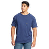 Ariat Men's Rebar Cotton Strong T-Shirt Navy Heather 10025378