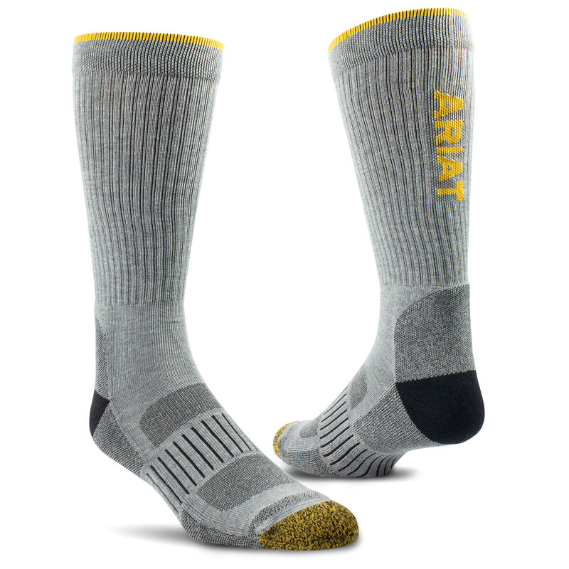 Ariat High Performance Tek Work Sock size Large 2 Pair Pack 10038270