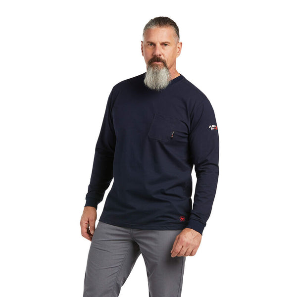 Ariat Men's Flame Resistant Stretch Logo Long Sleeve T-Shirt 10039294