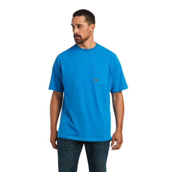 Ariat Men's Rebar Cotton Strong T-Shirt - Deep Water 10039334