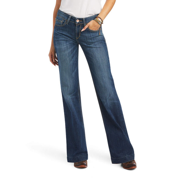 Ariat Ladies Trouser Perfect Rise Alana Wide Leg Jeans 10040805