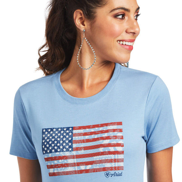 Ariat Ladies Paisley Flag T-Shirt 10040692