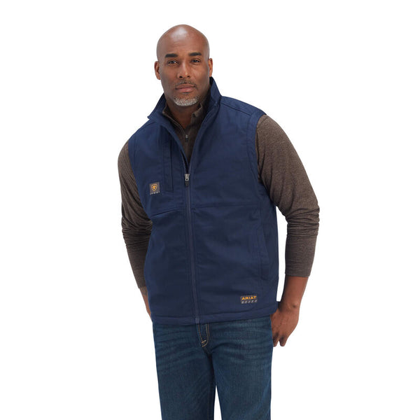 Ariat Men's Rebar Dura Canvas Vest Navy 10041538