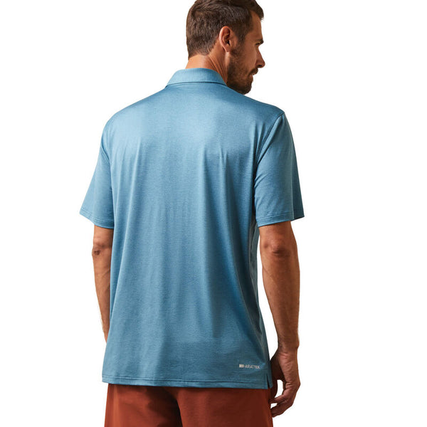 Ariat Men's Charger 2.0 Polo Shirt Eurasian Teal 10043573