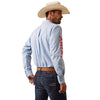 Ariat Men's Pro Series Team Hylton Fitted Shirt Teal 10043875