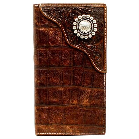 RODEO WALLET/ CHECKBOOK COVER CROCODILE PRINT A3529402