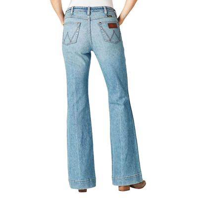 Wrangler Ladies Retro Green Emma Trouser Jeans 112321429