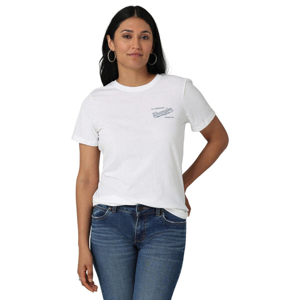 Wrangler Ladies Electric Logo Slim Fit Tee 112328886