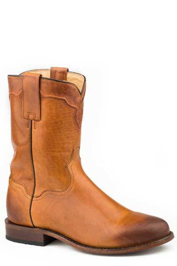 Stetson Men's Roper Tan Leather Boot 12-020-7605-3757