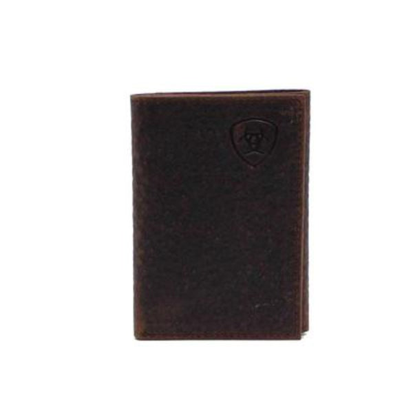 Ariat Men's Chocolate Tri-Fold Wallet A3547502