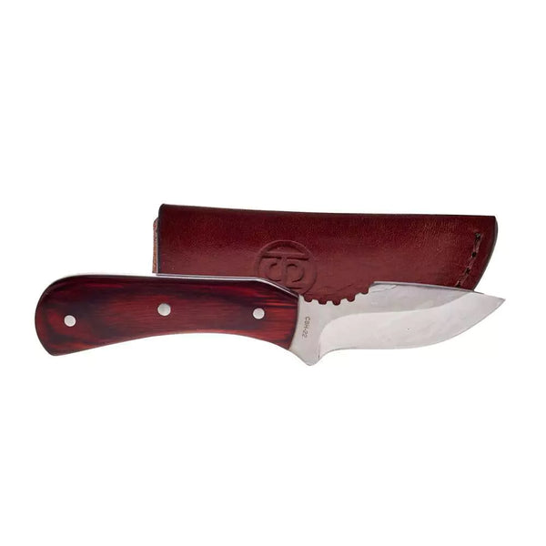 Circle SH Fixed Blade Amber Pakkawood w/Sheath CSH-22